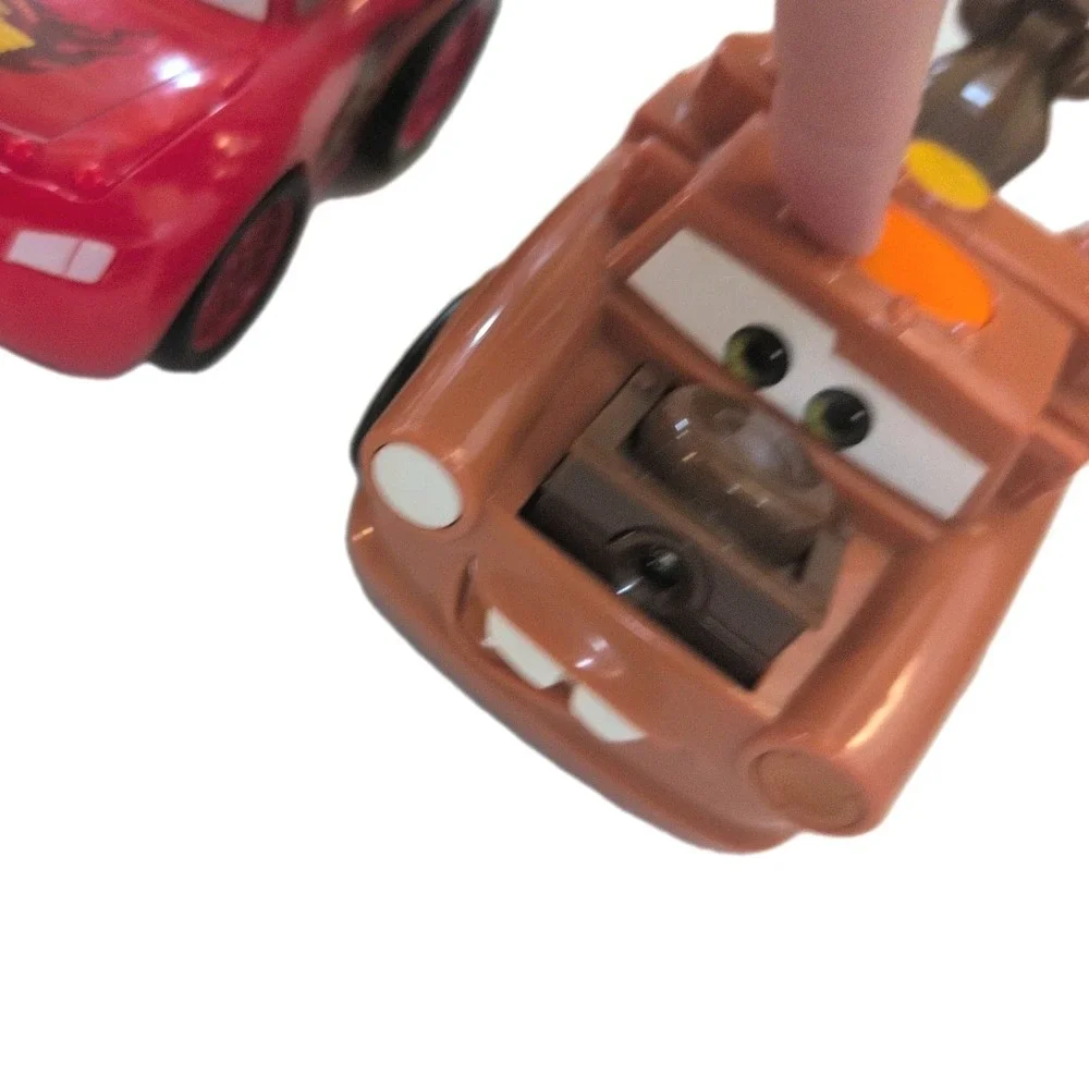 3 Cars Disney Bundle Talking Lights 2010 Cars - Lightning‎ McQueen, Mater, Finn